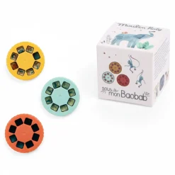 Moulin Roty Zestaw 3 krążków z bajkami SOUS MON BAOBAB