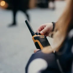 Kidywolf Zestaw krótkofalówek Walkie Talkie KIDYTALK - zielono-pomarańczowe
