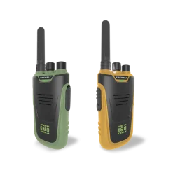 Kidywolf Zestaw krótkofalówek Walkie Talkie KIDYTALK - zielono-pomarańczowe