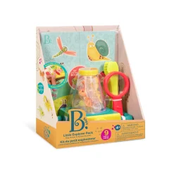 B.Toys Zestaw małego badacza przyrody z mikroskopem i naklejkami Little Explorer Pack