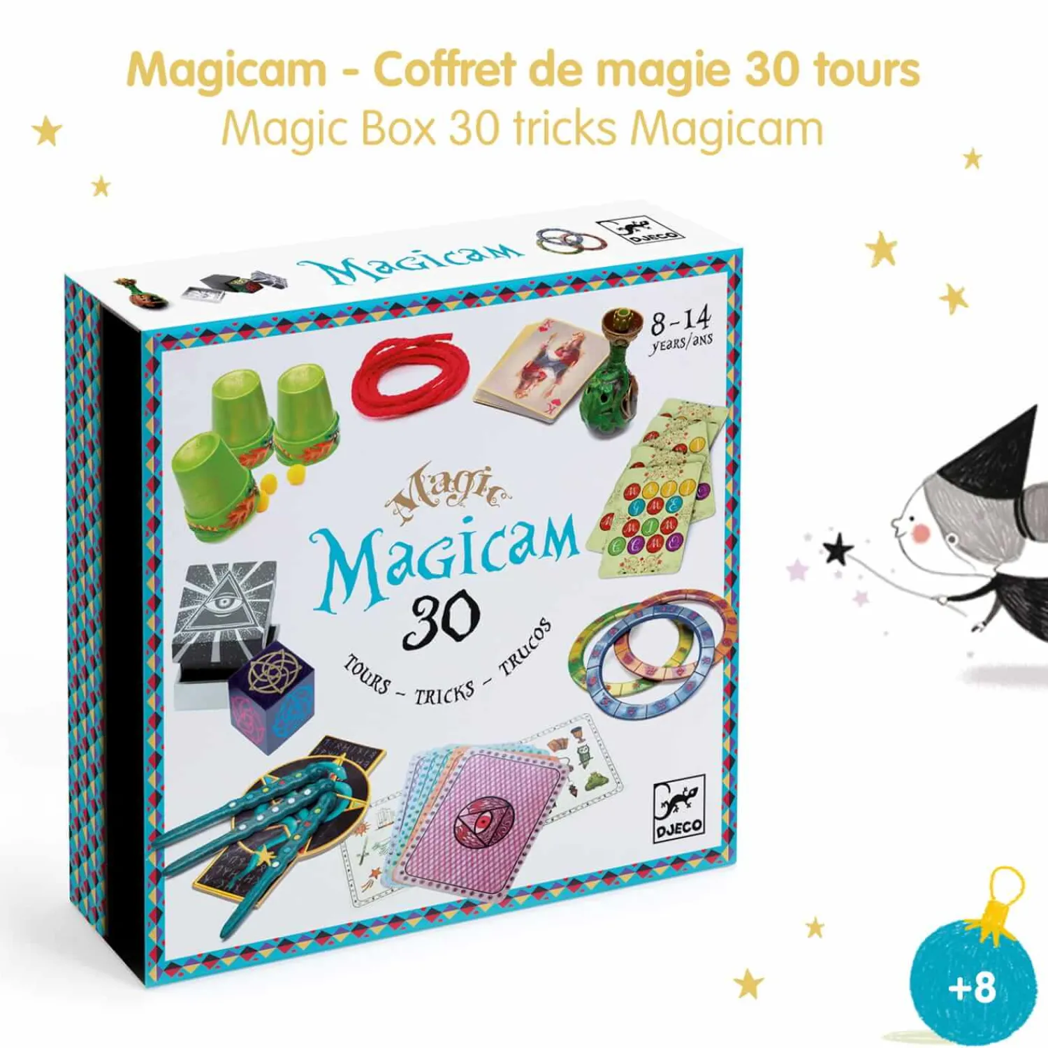 Djeco Zestaw 30 magicznych sztuczek Magicam