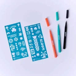 OMY Zestaw 3 markerów do tworzenia tatuaży - Flower Power