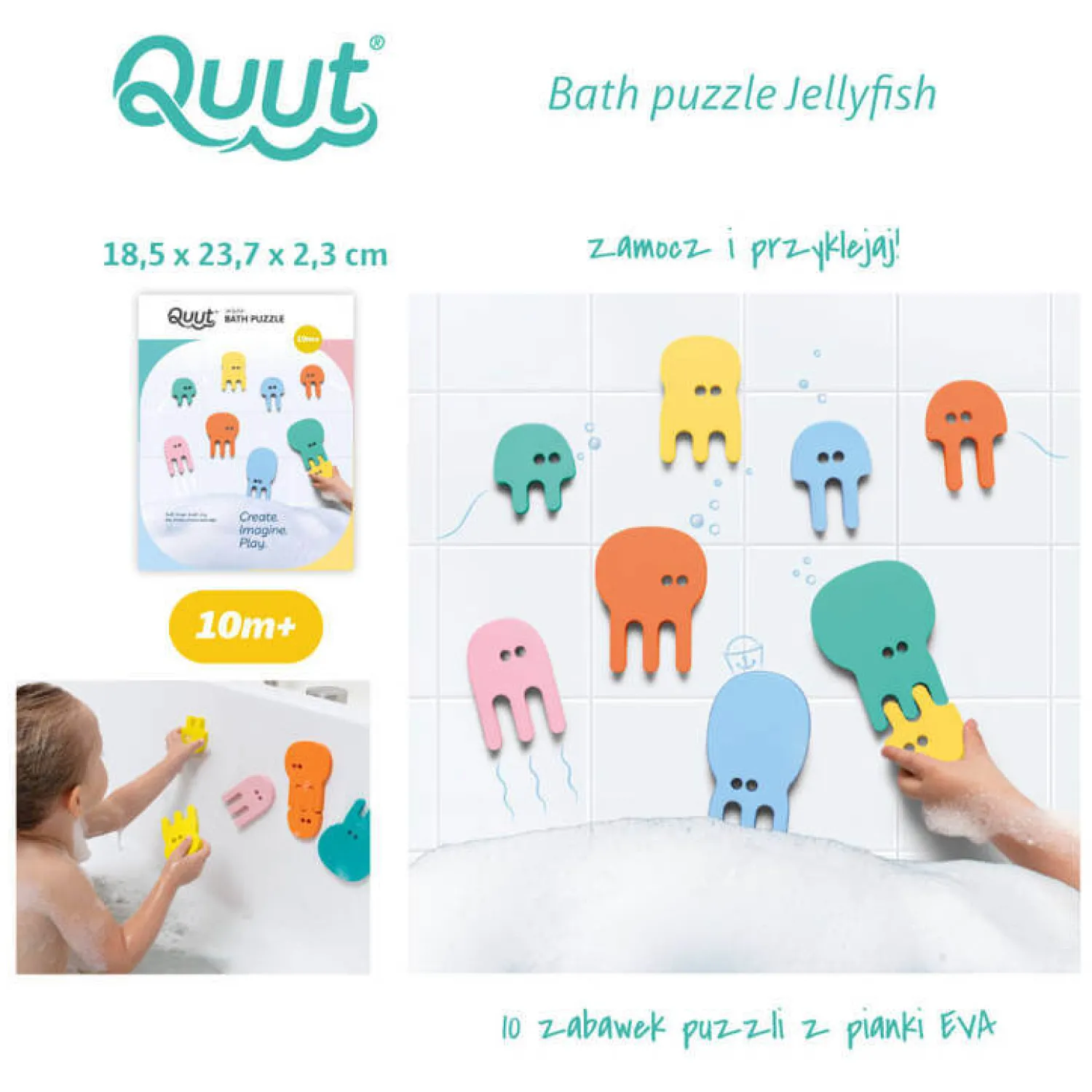 QUUT Zestaw puzzli piankowych - Meduzy
