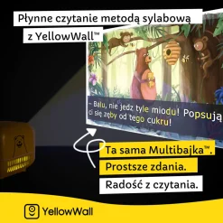 YellowWall Zestaw startowy. Projektor + 4 Multibajki