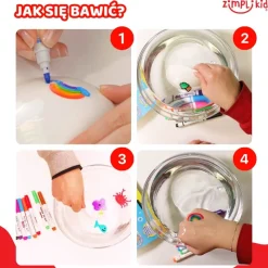 Zimpli Kids Zestaw tatuaży do wody + flamastry