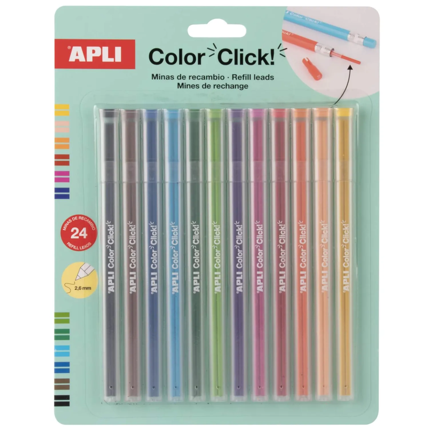 Apli Kids Zestaw wkładów do kredek Color Click
